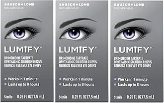 Lumify Redness Reliever Eye Drops 0.25 Ounce (Value Pack of 3)
