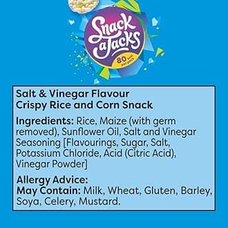 Snack A Jacks Salt&Vinegar 5 x 19g