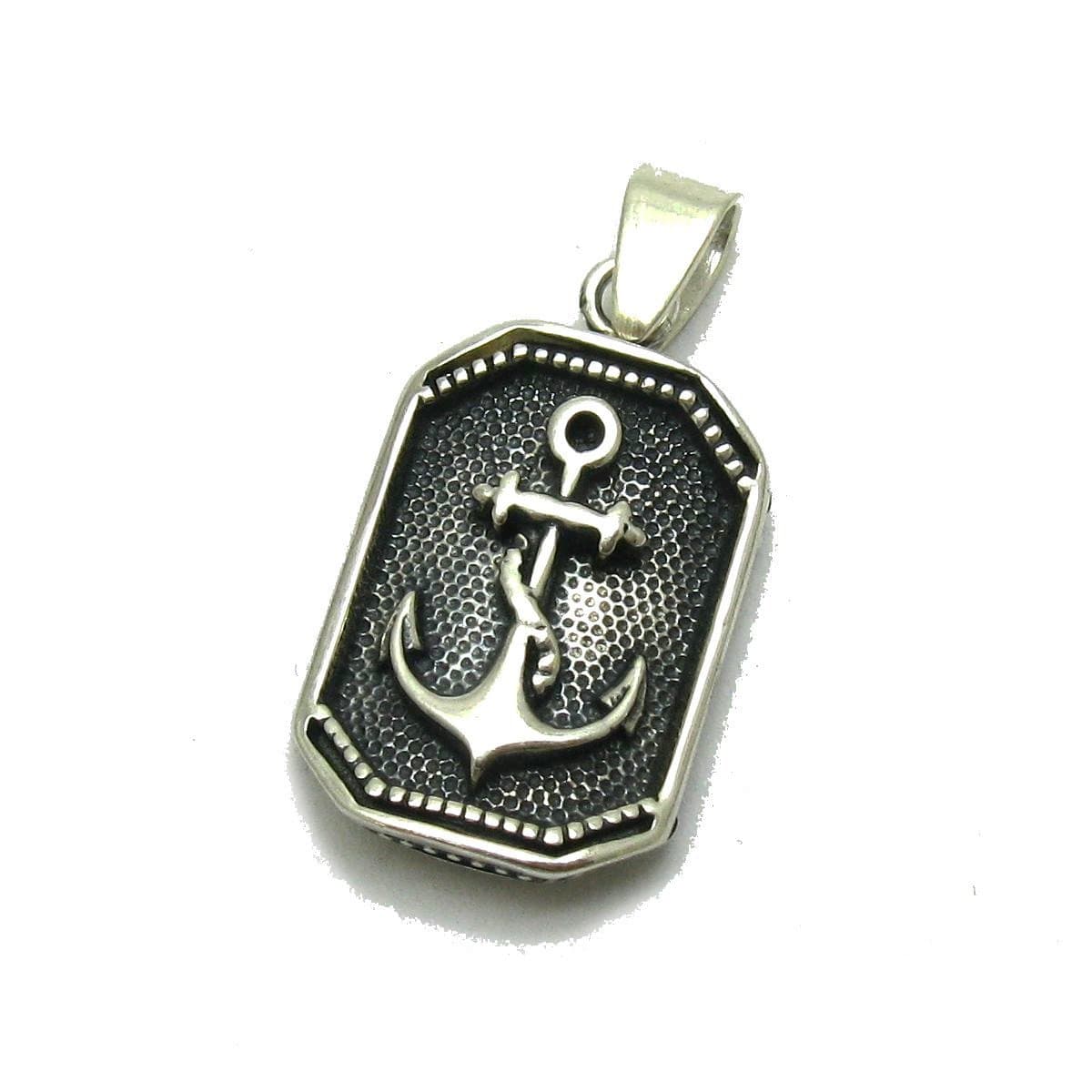 Sterling silver pendant solid 925 Anchor PE001240