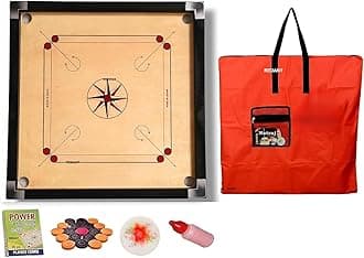 WRF Superior Matte Finish Practice Carrom Board for Serious Professional Prac...