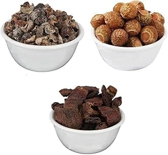 Reetha Amla Shikakai Combo Pack for Hairs Raw Form, 100 g Each