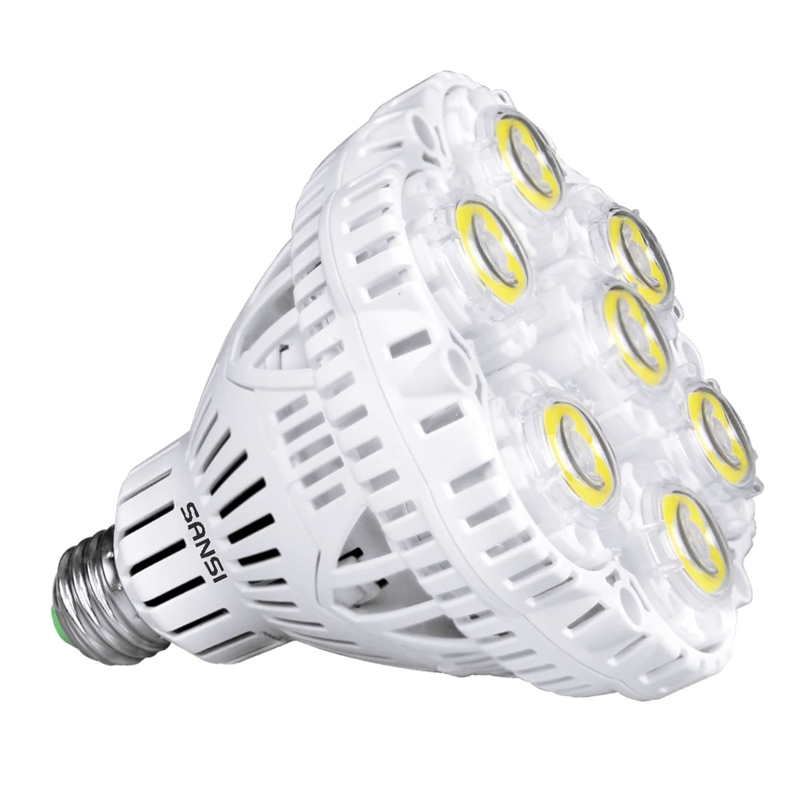 40W LED Lamp 350W Equivalent, E27 to E40 Cool White 5000K Bulb 5000LM Super Bright LED Bulb Work Lamp for Kitchen, Workshop, Garage, Patio, Dimmable