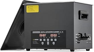 CREWORKSCREWORKS Black Titanium Stainless Steel Ultrasonic Cleaner 10L