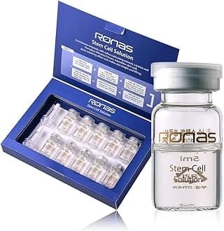 Ronas Stem Cell Solution ampoules Anti Aging Formula Best Anti Aging Serum Plant Stem Cells Hyaluronic Acid Restore Replenish Skin Smooth Wrinkles All Skin type 0.16oz 10vial