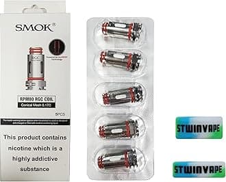 SMOEK for SMOK RPM80 RGC Coil 0.17ohm RPM80 Pro RGC Pod Mesh Coils Fetch Pro Kit Pack of 5