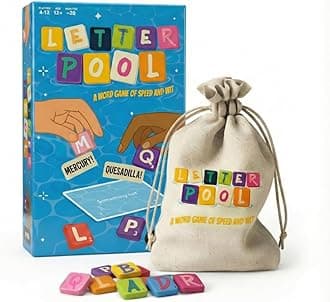 Letterpool: 2-6 Players Board Games for Adults, Family, Teens, Trivia, Word & Card Games Mixture, Fun & Easy to Learn Adult Party Games for Game Night (Packaging May Vary)