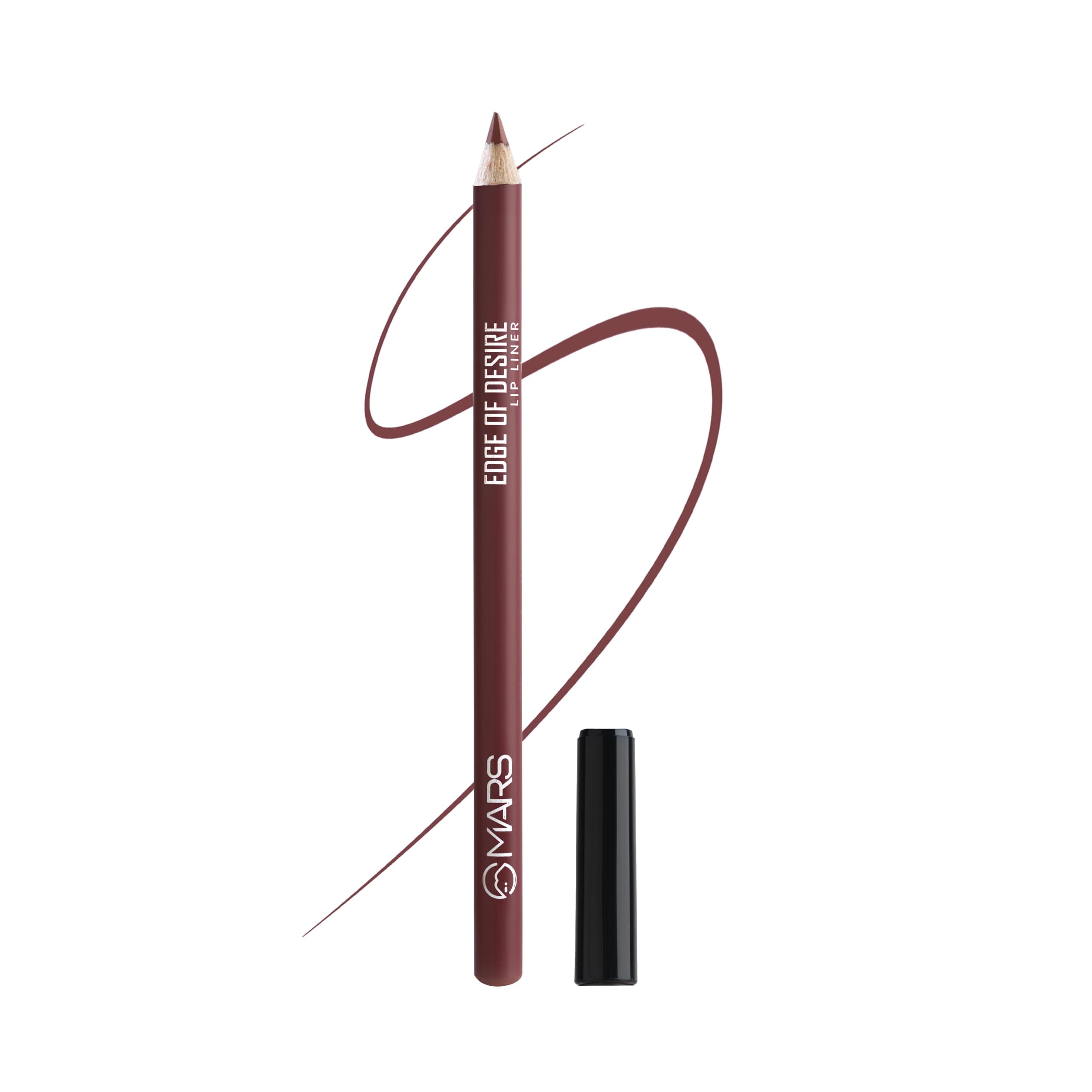 MARS Matte Lip Liner | One Swipe Smooth Application | Long Lasting Lip Pencil (1.4gm) (03-BLOOD BATH)