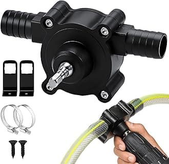 Drill Pump for Water Transfer, Self-Priming Electric Drill Powered Pump, Portable Hand Drill Water Pumps for Gasoline, Oil, Diesel, Aquarium, Garden – Heavy-Duty Transfer Pumps (1pc)