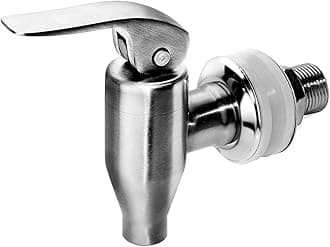 Beverage Dispenser Push Style Spigot,Stainless Steel Polished Finished, Water Dispenser Replacement Faucet, fits Berkey and Gravity Filter systems