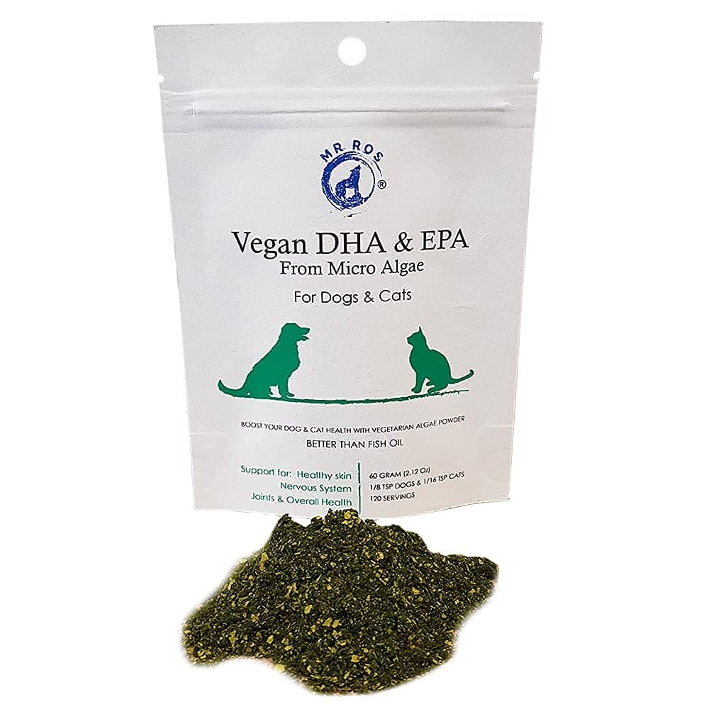 Mr Ros Marine Phytoplankton-DHA & EPA from Micro Algae-Supplement Powder Dogs-2.12 Oz-120 Servings