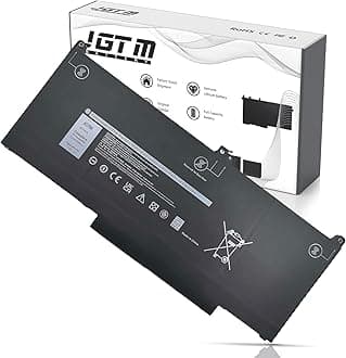 MXV9V 7.6V Laptop Battery Replacement for Dell Latitude 5300 5310 7300 7400, Latitude 5310 5300 2-in-1, Inspiron 7300 7306 2-in-1 Black Series, Convertible P96G P97G P99G P100G 5VC2M 829MX 60Wh