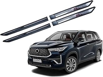 OE Type Side Beading/Side Cladding/Door Garnish/Door Protector Black with Chrome Suitable for Toyota Innova Hycross 2023 Onwards (Set of 4pcs)