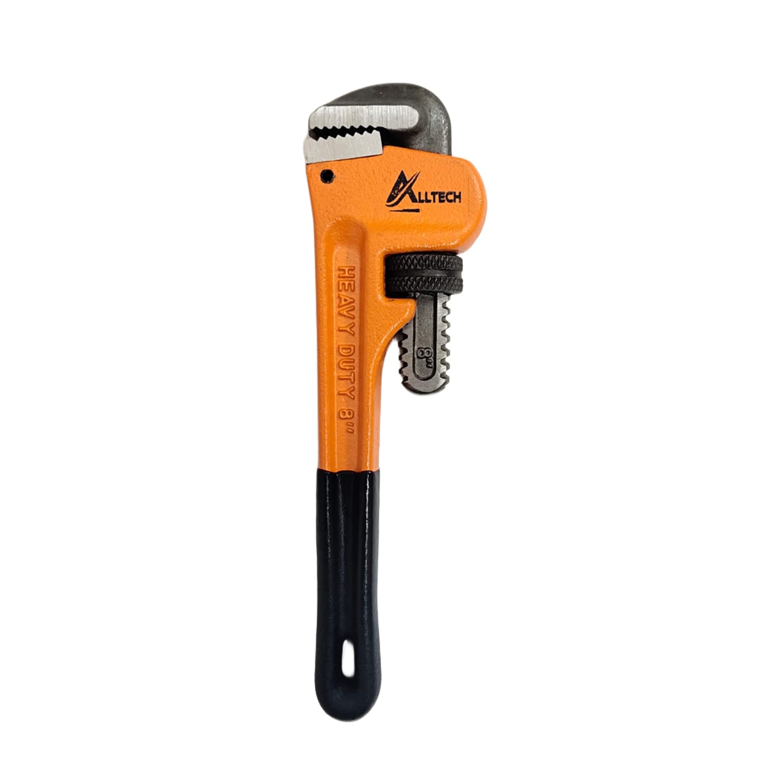 Alltech Rubber Grip Pipe Wrench, 8-Inch Size