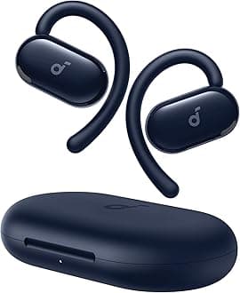 V20i by Anker Open-Ear Headphones, Adjustable Ear Hooks, Ultra-Comfort, Snug Fit, Deep Bass, Clear Calls, IP55, LED Lights, 36H Playtime, Bluetooth 5.4 Earbuds, Multipoint Connection
