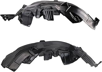 TRQ Driver and Passenger Side Inner Fender Liner Set Compatible with 2008-2015 Nissan Armada