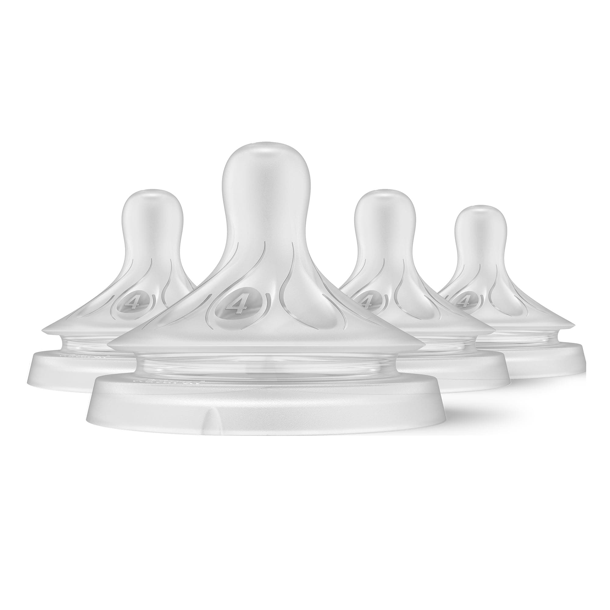 Philips Avent Natural Response Nipples, Fast Flow (Flow 4), 4-Pack, SCY964/04