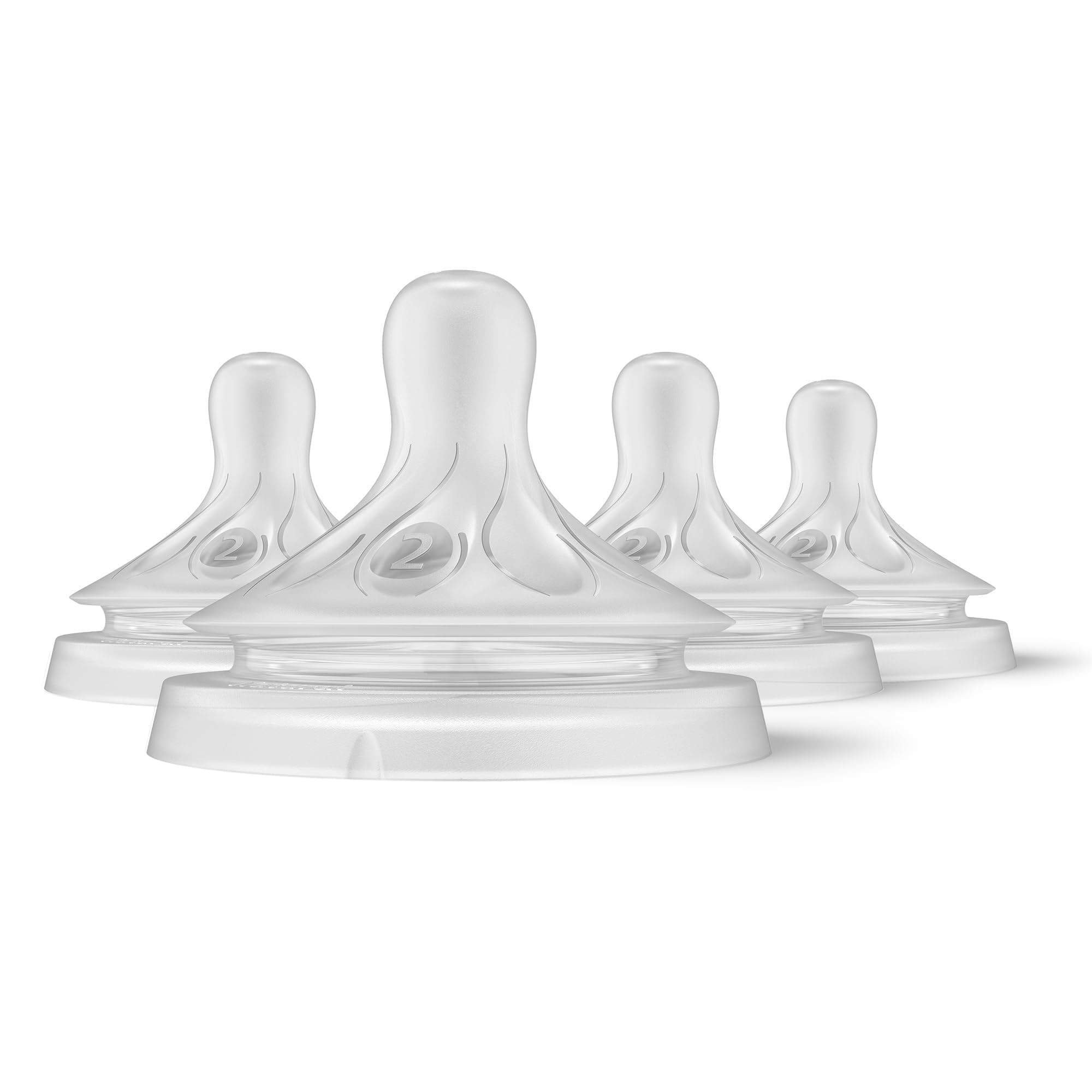 Philips Avent Natural Response Nipple, Slow Flow (Flow 2), 4-Pack, SCY962/04