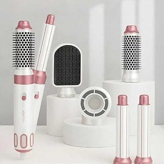5 in 1 Hair Air Styler, Ionic Hair Dryer Brush Hot-Air Curlers, Multi Hair Styler, Blow Dryer for Fast Drying Straightening Volumizing Curling Styling