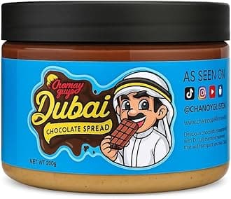 Dubai Chocolate Pistachio Spread with Kunafa – Luxury Halal Sweets | Chocolate Spread & Pistachio Butter | Kunafa Pastry Dessert Topping | Chamoy Guys UK | 200g