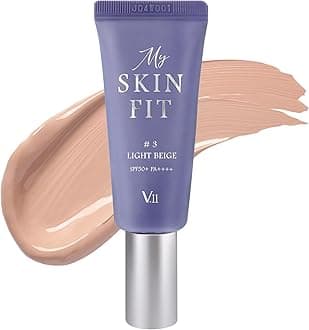 [VILLAGE 11 FACTORY] MY SKIN FIT BB CREAM (#3 LIGHT BEIGE, 20ml) Korean BB Cream with SPF 50+ PA++++ Hyaluronic Acid, Niacinamide & Collagen for Moisturizing, Brightening & Natural Coverage