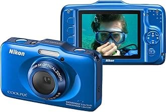 Nikon COOLPIX S31 10.1 MP Waterproof Digital Camera with 720p HD Video (Blue)