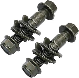 2Pcs 16mm Adjustable Camber Correction Alignment Kit for Front Wheels Cam Bolts for Chevrolet for Ford for Honda for Buick for Cadillac for Kia 81280