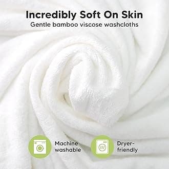 6-Pack Organic Baby Washcloths - Soft Viscose Derived from Bamboo Washcloth, Baby Wash Cloths, Baby Wash Cloth for Newborn, Kids, Bath Baby Towels, Face Towel, Face Cloths for Washing Face(Candy Pop)