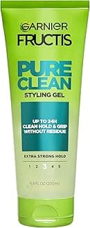 Garnier Fructis Style Pure Clean Styling Gel 6.8 Fl Oz, 1 Count, (Packaging May Vary)