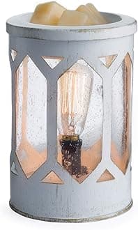 Candle Warmers Etc. Vintage Bulb Illumination Fragrance Warmer- Light-Up Warmer for Warming Scented Candle Wax Melts and Tarts to Freshen Room, Arbor
