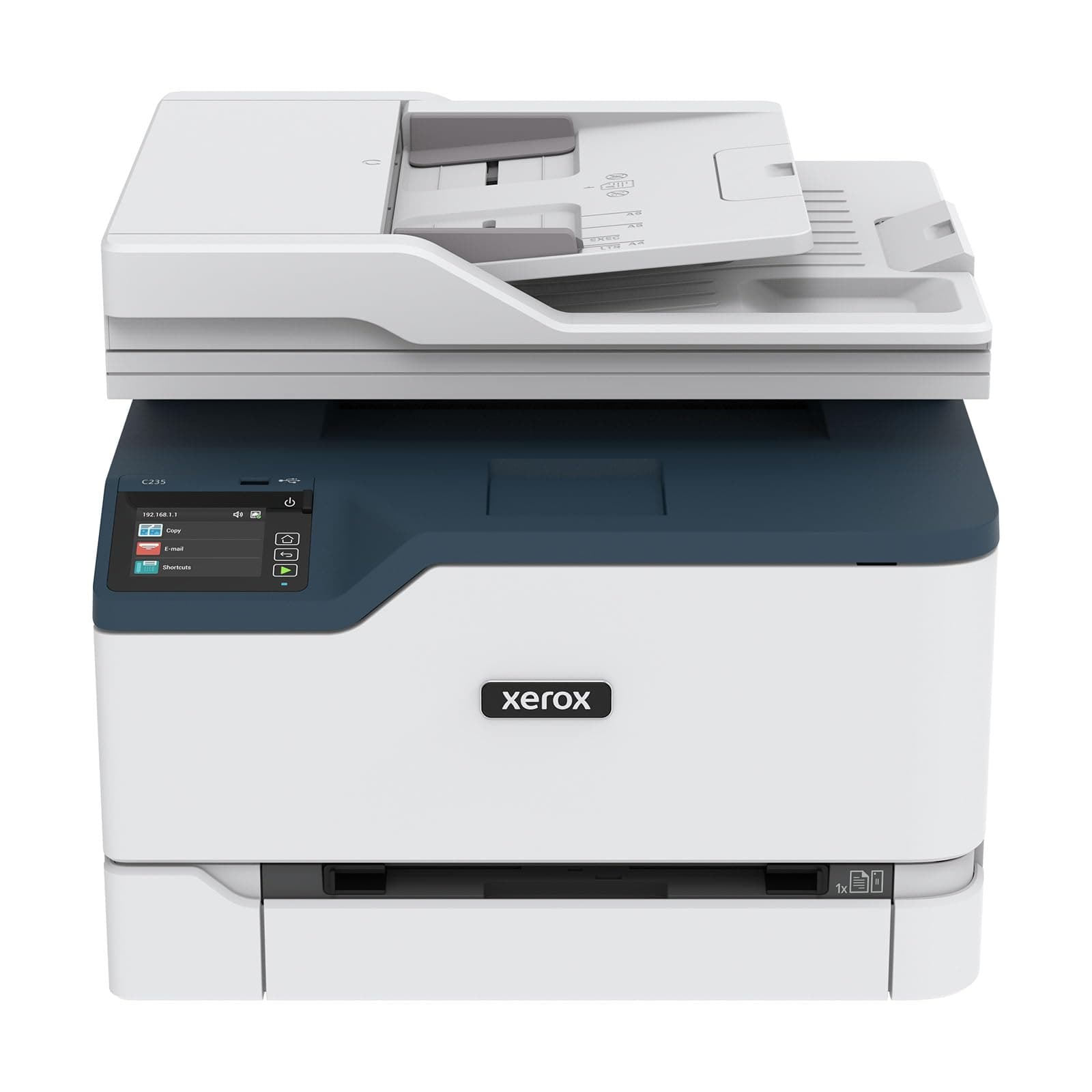 Xerox C235dni A4 22ppm Colour Wireless Laser Multifunction Printer with Duplex 2-Sided Printing - Copy/Print/Scan/Fax – Colour Touchscreen