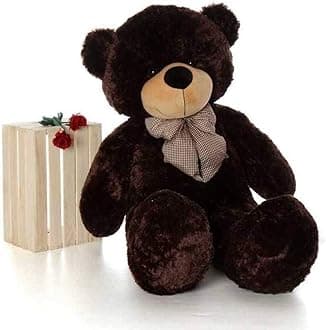 HUG 'n' FEEL SOFT TOYS Soft Toys Long Soft Lovable Huggable Cute Giant Life Size Toy Child Safe Best for Birthday Gift Valentine Gift for Girlfriend 3 FEET Chocolate Plush & Stuffed Toys