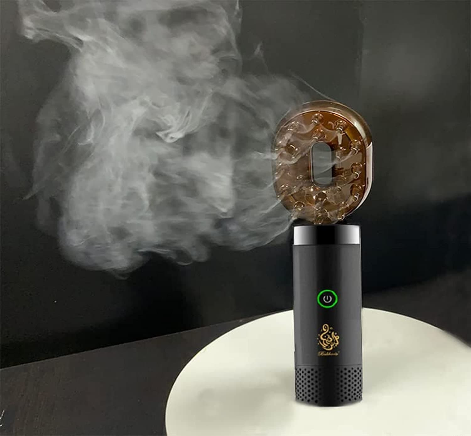 Electric Bakhoor Burner & Aroma Diffuser - USB Powered, Home Decor, Car Gift (Black)