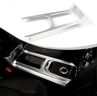 BEINSTOCK ABS Matt Silver Interior Accessory Gear Shift Panel Trim Car Sticker For Discovery Sport 2015 2016 2017 2018