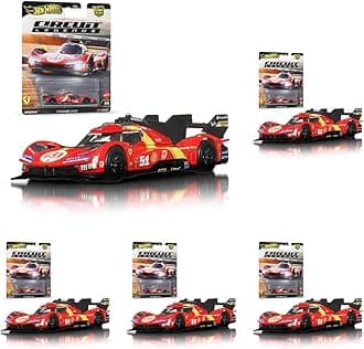 Hot Wheels Car Culture Vehicle, Premium 1:64 Scale Die-Cast Toy Car or Truck with Real Riders Tires & Metal/Metal Body & Chassis (Styles May Vary), JBK49 (Pack of 5)