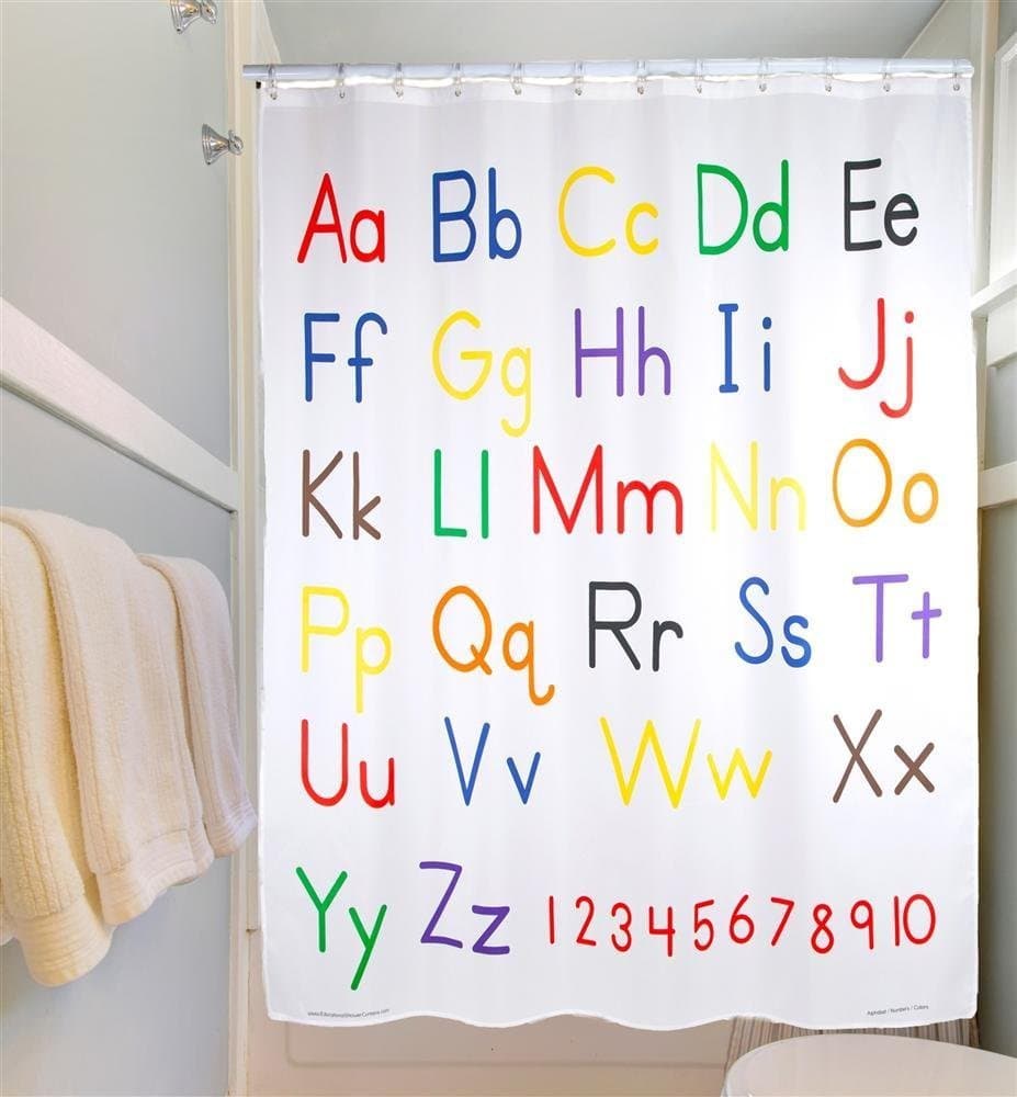 Educational Shower Curtain - Alphabet