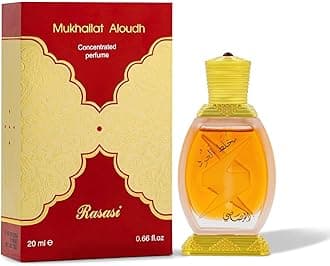 RASASI Mukhallat Al Oudh Unisex - Concentrated Perfume Oil 20 ML (0.67 oz) |Main Accord with Patchouli & Praline| Elegant bottle Perfumes