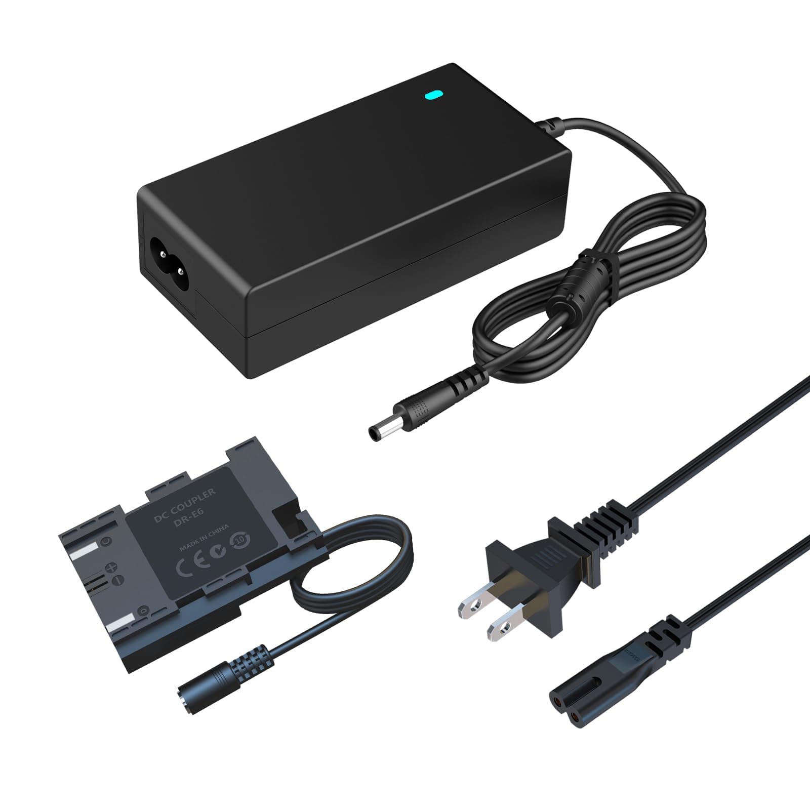 HY1C ACK-E6 DR-E6 AC Power Adapter Dummy Battery Coupler Kit