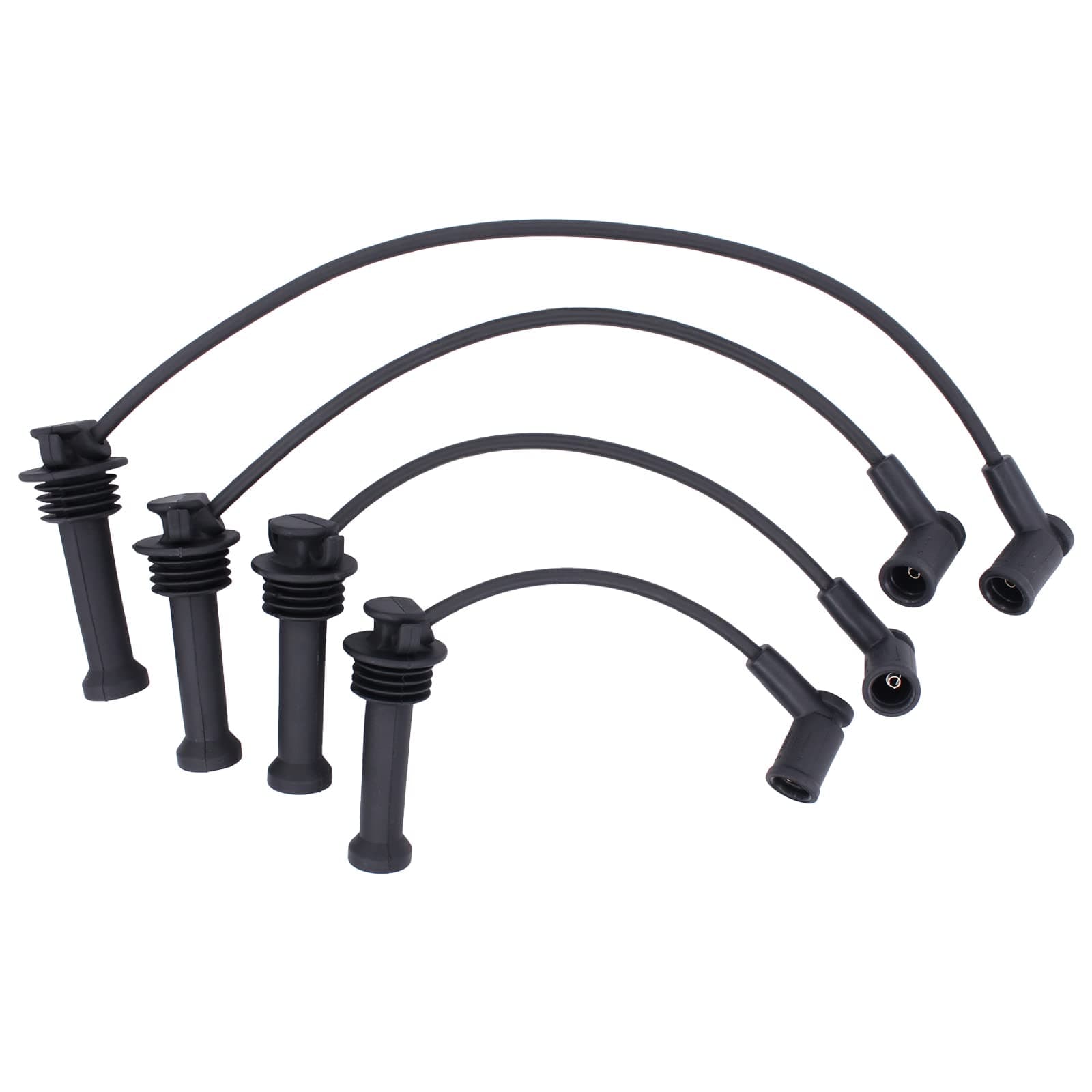 4PCS Spark Plug Ignition Lead Wire Set for C max Mk2 Focus Mk3 Mondeo Mk4 Fiesta Mk5 C30 S40 V50 Maz-da 2 1335377
