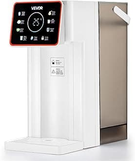 Instant Hot Water Dispenser, Countertop Boiling Water Dispenser with Adjustable 6 Temperatures & 7 Water Volumes, 101oz Removable Water Tank, Quick Heating with Touchscreen & Child Lock for Home