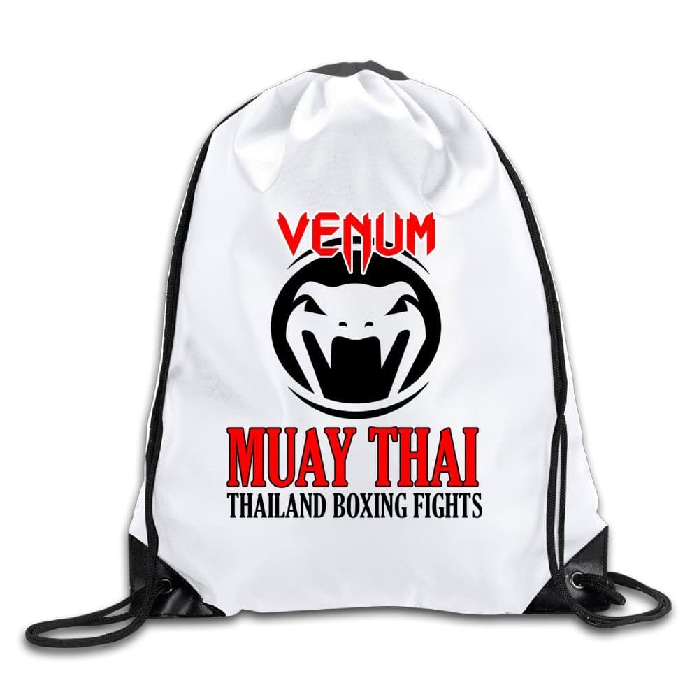 HKAIZ Venum Muay Thai Logo Drawstring Backpack Knapsack Bag