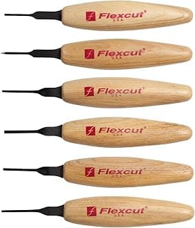 Flexcut, 1.5Mm Mixed Profile Micro Tool Set, Set of 6