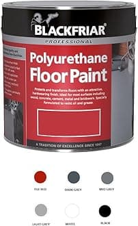 Blackfriar Polyurethane Floor Paint for Indoor Outdoor Use 5L White