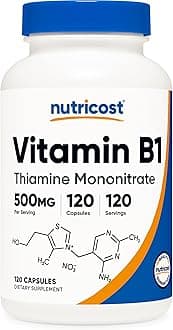 Vitamin B1 (Thiamine) 500mg, 120 Capsules