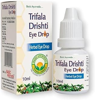 Triphala Drishti Eye Drop 10ml – Pack of 5 | Ayurvedic Formula with Triphala and Honey | Cooling Support for Daily Use