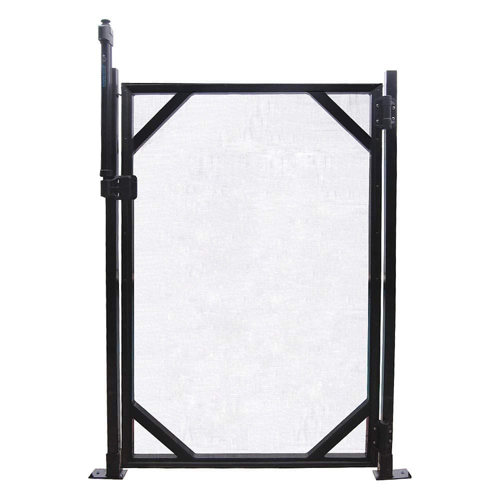 5’ Pool Gate, Pool Fence Gate - 30” Wide, Self-Closing and Removable Pool Door, Coordinates with 5’x12’ Outdoor Child Safety In-Ground Pool Fencing, Easy DIY Installation,Black