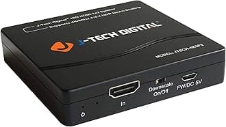 J-Tech Digital HDMI Splitter 1 in 2 Out 4K 60Hz Multi-Resolution Output (MRO) HDMI 2.0 Splitter Supports Downscale HDR HDR10 / Dolby Vision 4K@60Hz 4:4:4 HDCP2.3 2.2 (JTECH-4KSP2)