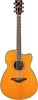 FSC-TA Concert Cutaway Transacoustic Guitar w/ Chorus and Reverb, Vintage Tint