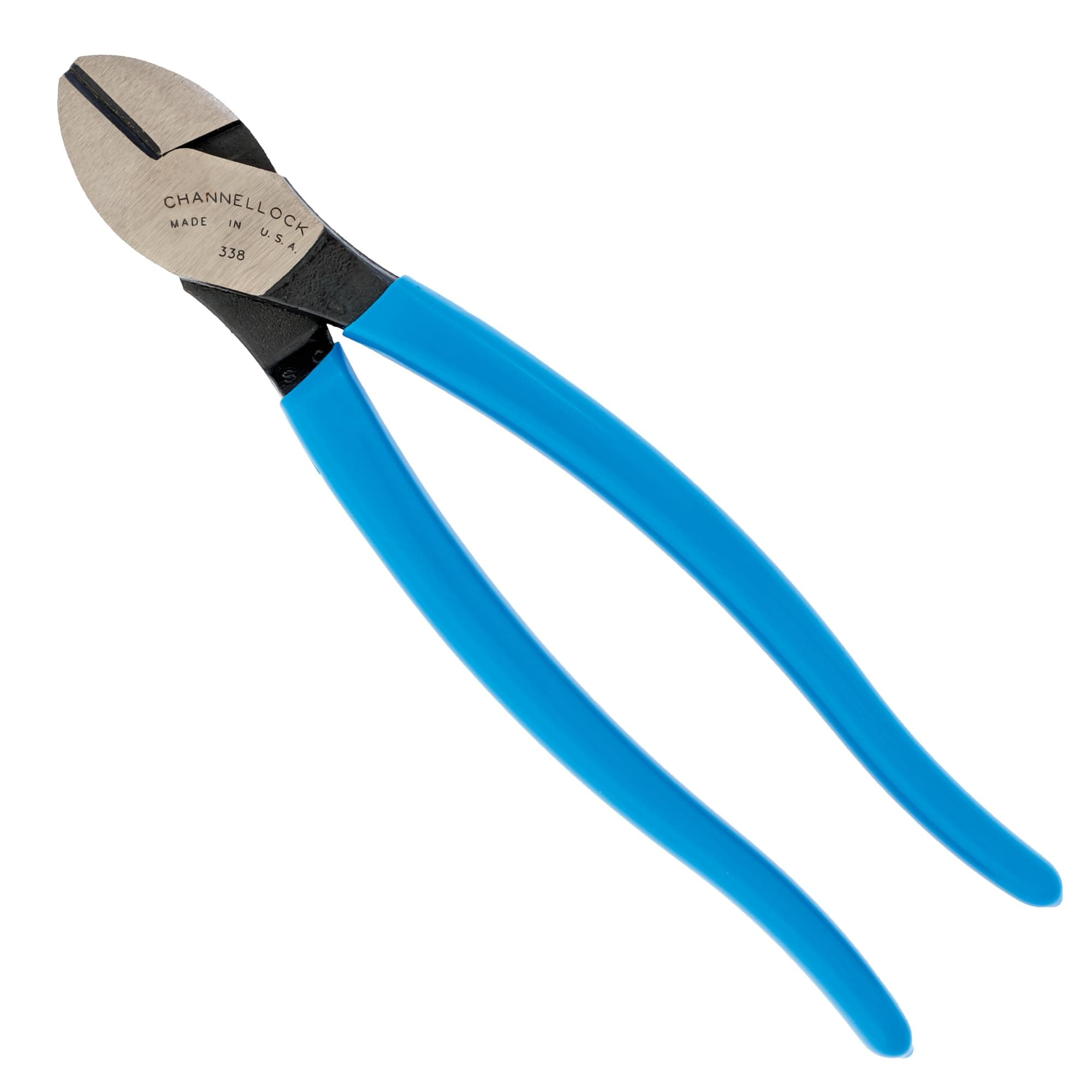 338 Diagonal Cutting Plier,8" L, Blue