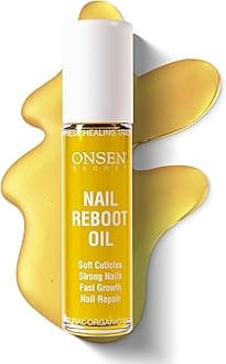 Onsen Nail Reboot Oil, 10 ml, Japanese Nail Oil Treatment for Damaged Nails, Natural Nail Care & Cuticle Repair, Visible Results for Perfect Nails