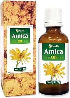 Arnica (Arnica Montana) Therapeutic Essential Oil by Salvia Amber Bottle Natural Uncut Undiluted Pure Cold Pressed Undiluted Aromatherapy Premium Oil 30 ml (1.01 fl oz)
